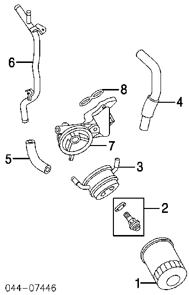  Junta, adaptador de filtro de aceite para Toyota Land Cruiser 