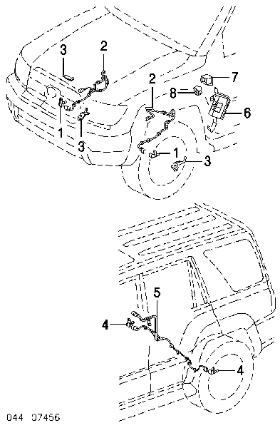  Cable de sensor, ABS, delantero derecho para Toyota Fj Cruiser 