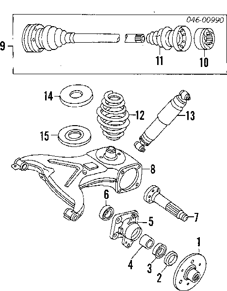 Árbol de transmisión trasero derecho 251501204BX VAG