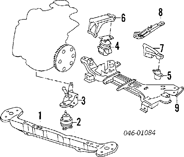 191199273C VAG soporte para taco de motor delantero