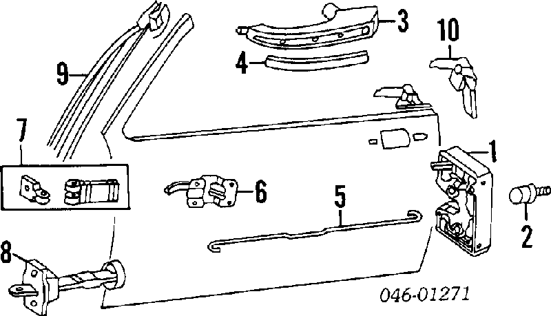 Bisagra de puerta delantera 171831403B VAG