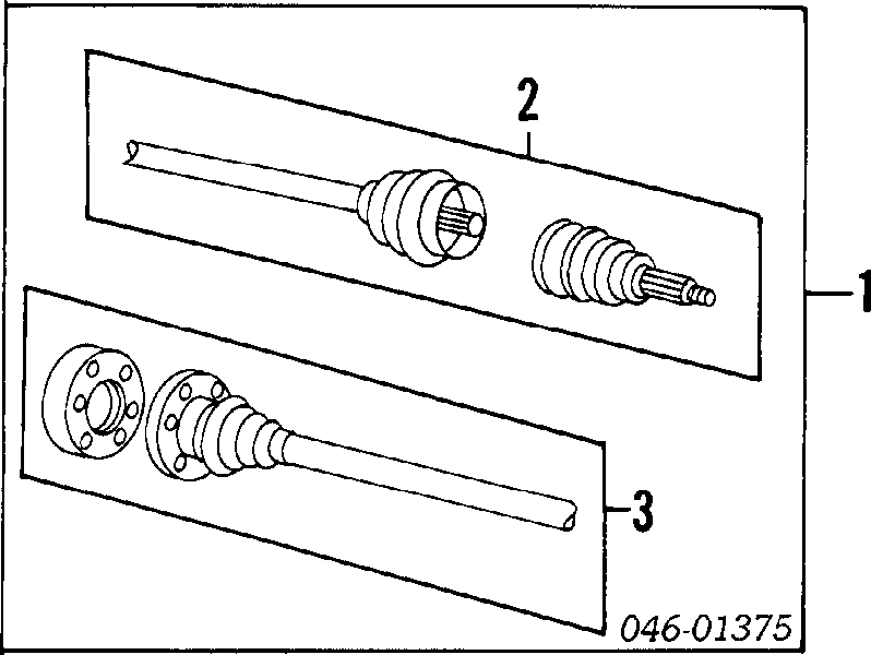  Árbol de transmisión delantero derecho para Volkswagen Santana 32B