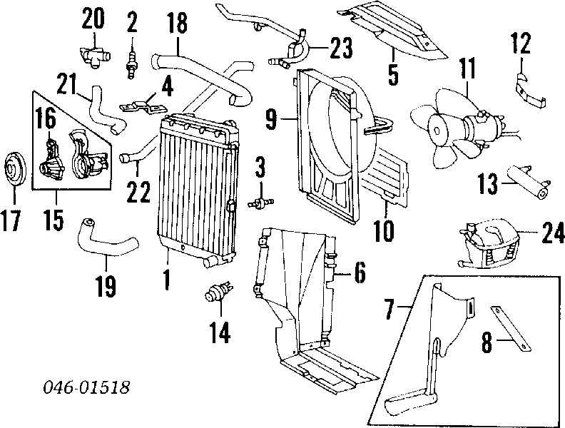 191959481C84 VAG sensor, temperatura del refrigerante (encendido el ventilador del radiador)