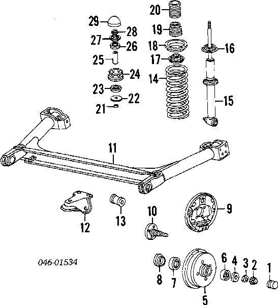 3114056611 VAG kit de reparación de buje trasero