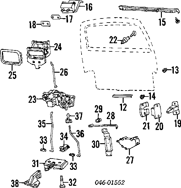 703829239E VAG cerradura de puerta de maletero