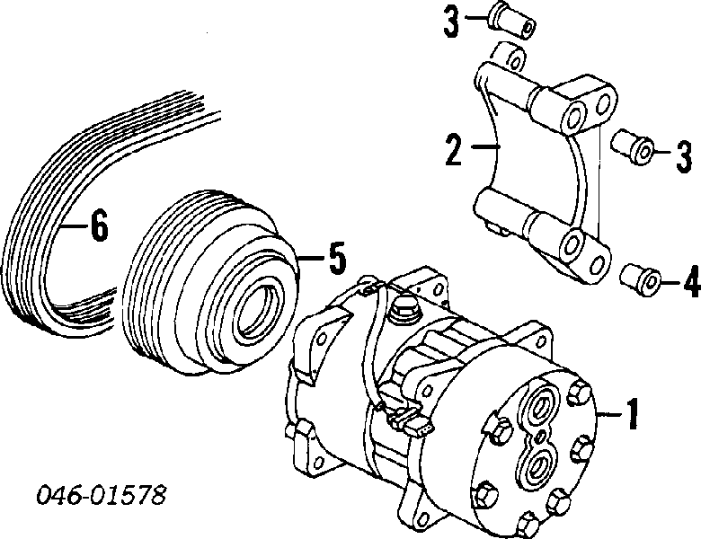 074260849J VAG correa trapezoidal