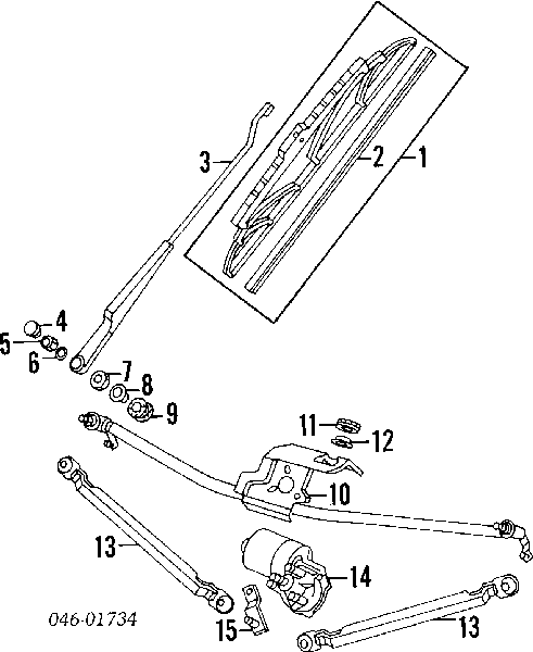 701955603 VAG varillaje lavaparabrisas