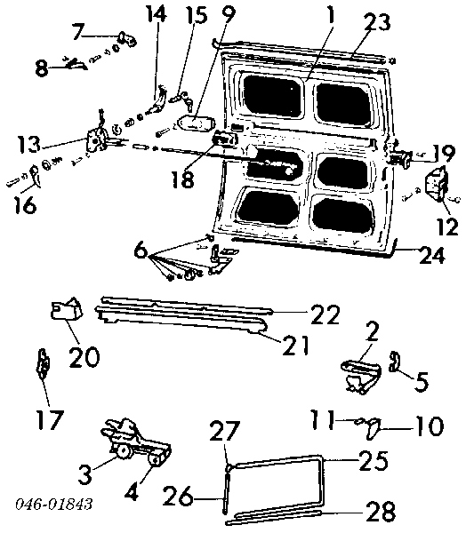  Guía rodillo, puerta corrediza, derecho central para Volkswagen LT 