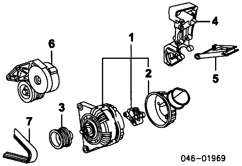 Tensor de correa, correa poli V 021145299A VAG