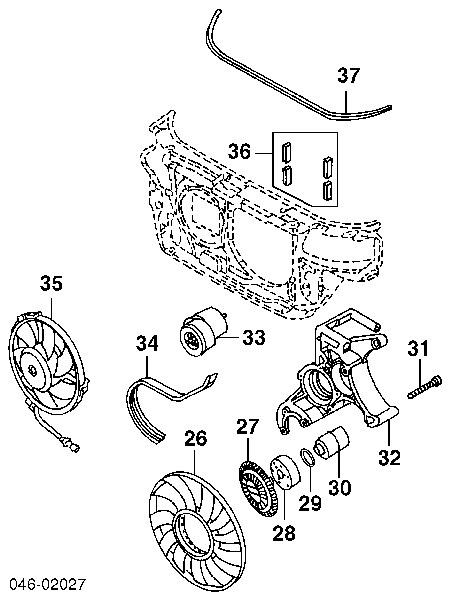 028119145 VAG embrague, ventilador del radiador