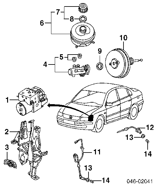 8D0612107A VAG servofrenos