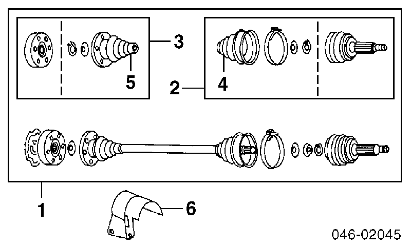 357498350X VAG junta homocinética interior delantera izquierda