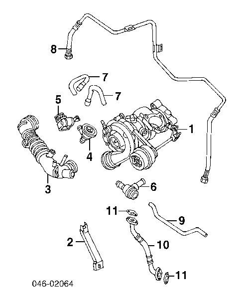 058145703LX VAG turbocompresor