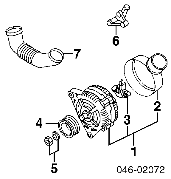 06B903803 VAG regulador de rele del generador (rele de carga)