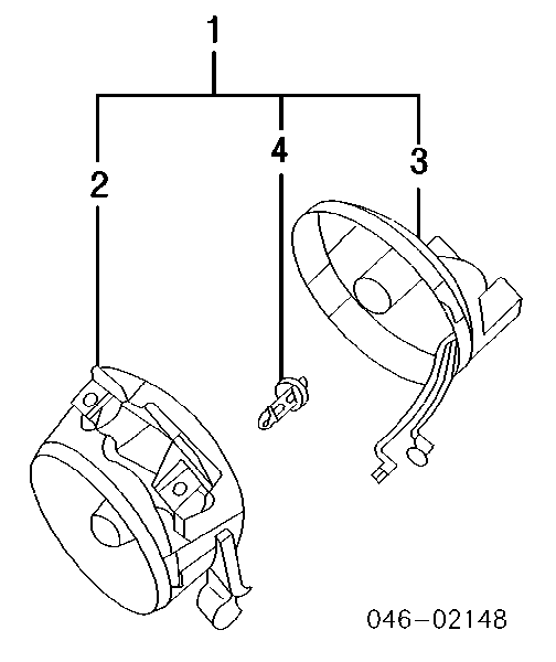 1C0941700C VAG faro antiniebla derecho