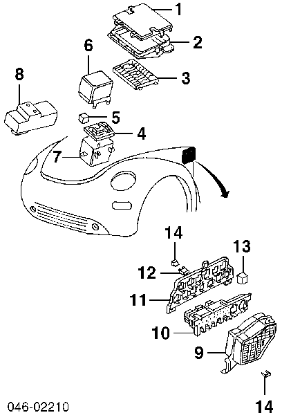  Relé de control de espejo para Seat Cordoba 6L2