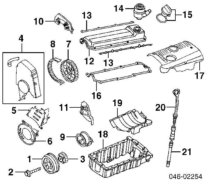 06A109105D VAG piñón cadena distribución