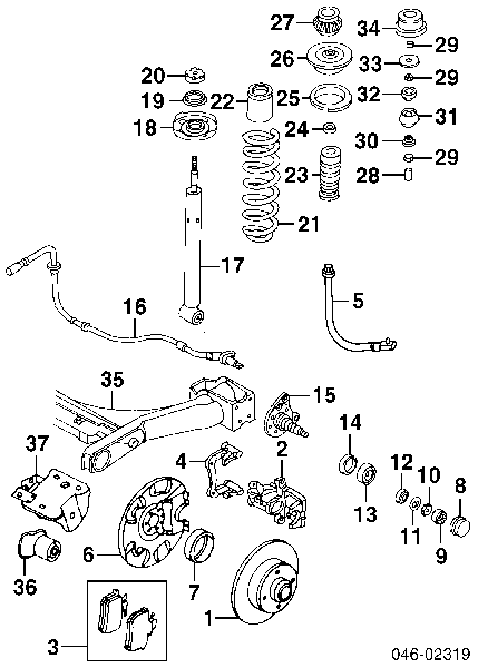 Soporte, pinza de freno trasera BDA1225 TRW