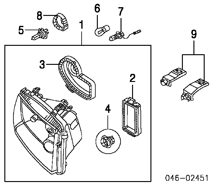 1J5941017AJ VAG faro izquierdo