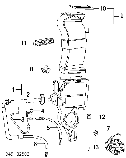 703820022 VAG motor eléctrico, ventilador habitáculo