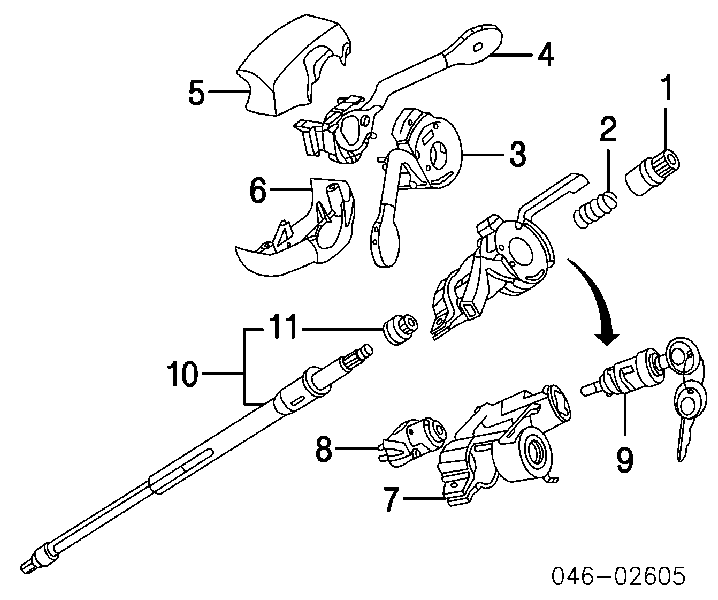 Casquillo Del Eje De Cremallera De Direccion 191419514 VAG