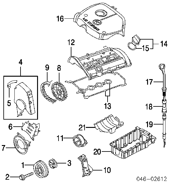 038103601E VAG cárter de aceite