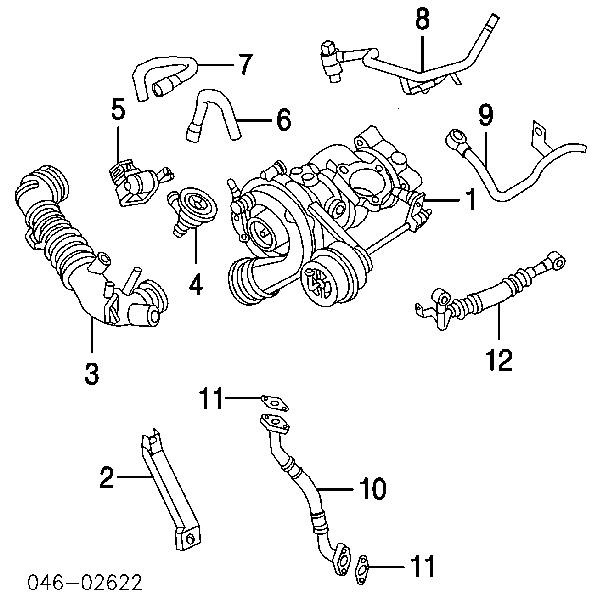  Conducto aceite, turbocompresor, alimentación para Seat Ibiza 2 