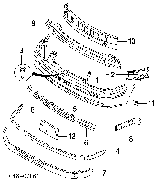 1J5807184A VAG soporte deparachoques delantero derecho