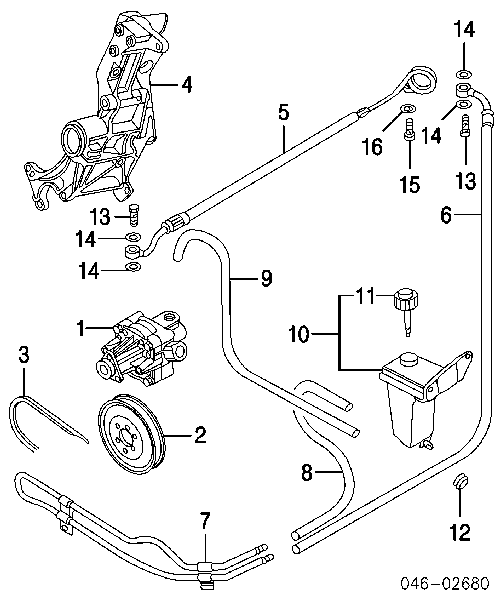 058145255E VAG polea, servobomba