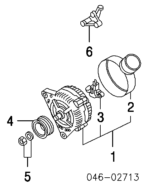 06B903018EX VAG alternador