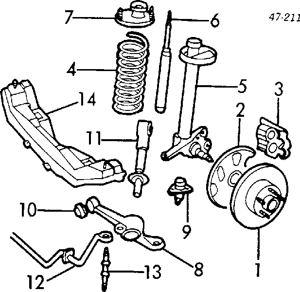 Pinza de freno delantera derecha 1329769 Volvo