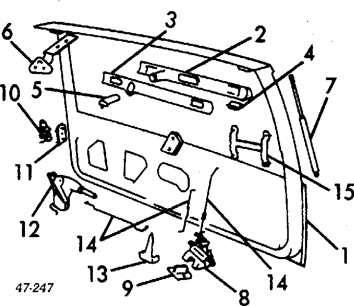 94630563 Volvo amortiguador de maletero