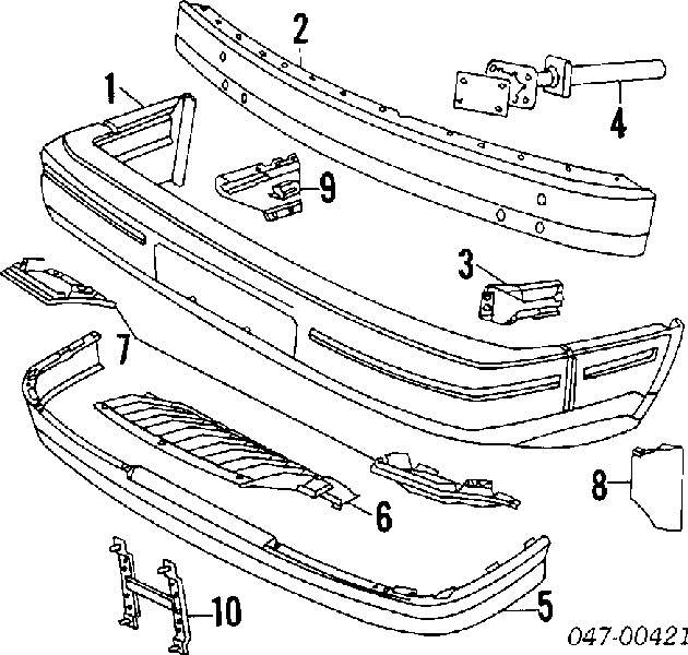  Parachoques delantero para Volvo 740 744