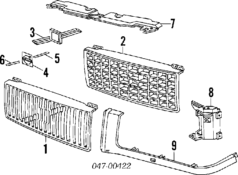 1369616 Volvo panal de radiador