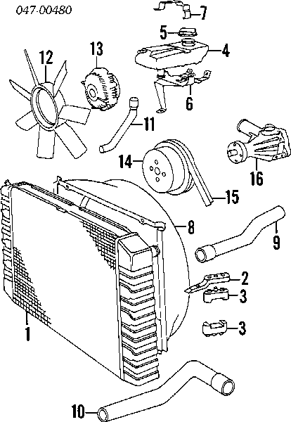 1648398 Ford correa trapezoidal