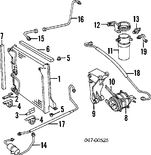 12595195 Volvo presostato, aire acondicionado