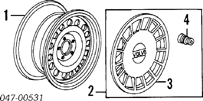 274380 Volvo barra de acoplamiento