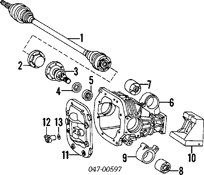  Anillo retén, diferencial eje trasero para Volvo S60 1 