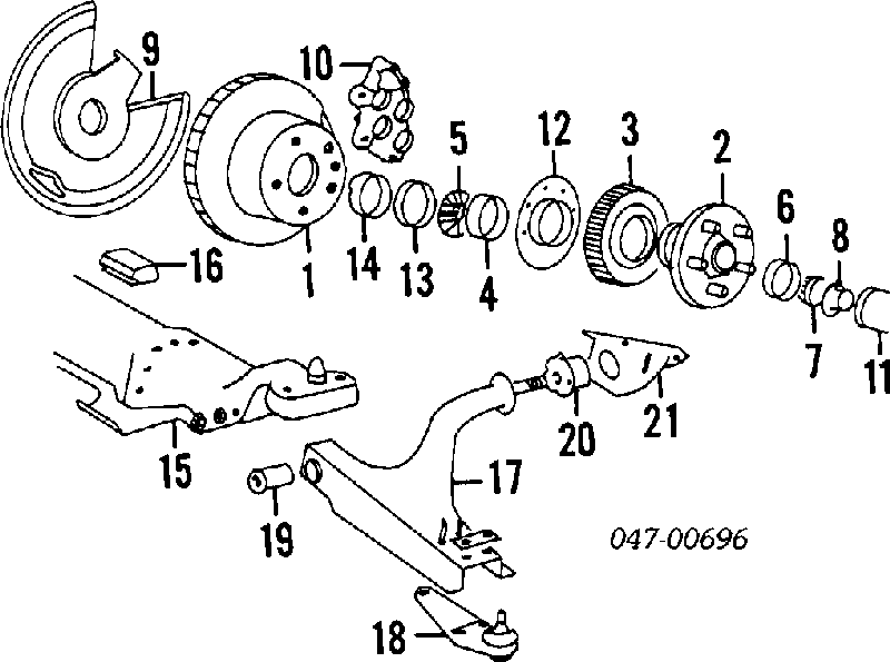 Pinza de freno delantera izquierda 5002026 Volvo