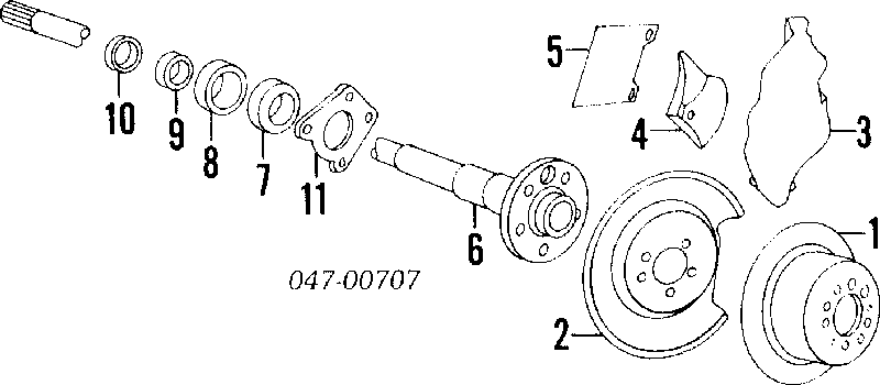 12291001 Volvo tubo flexible de frenos trasero