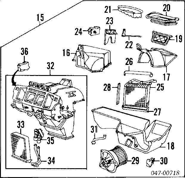 91442210 Volvo radiador de calefacción