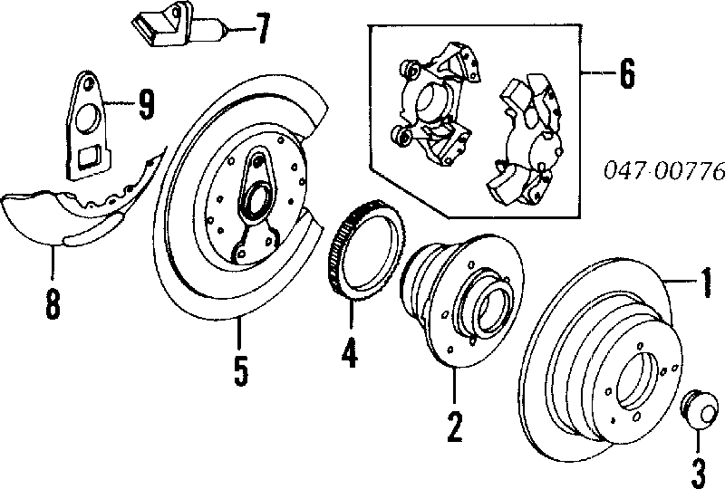 86282407 Volvo pastillas de freno traseras