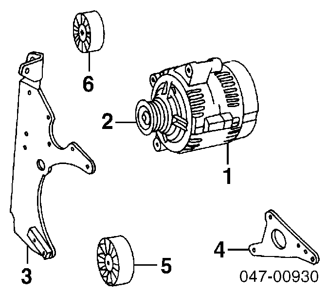 91461392 Volvo polea inversión / guía, correa poli v