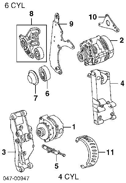 6842620 Volvo rodillo, correa trapecial poli v