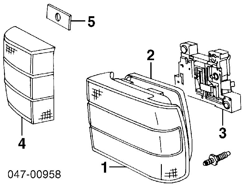  Piloto posterior interior izquierdo para Volvo 850 LS