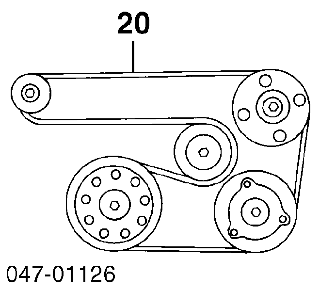 91461608 Volvo correa trapezoidal