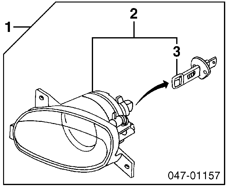 8620225 Volvo faro antiniebla derecho