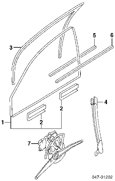  Luna de puerta delantera derecha para Volvo S80 1 