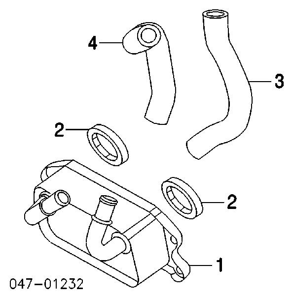  Junta de radiador de aceite para Volvo S60 1 