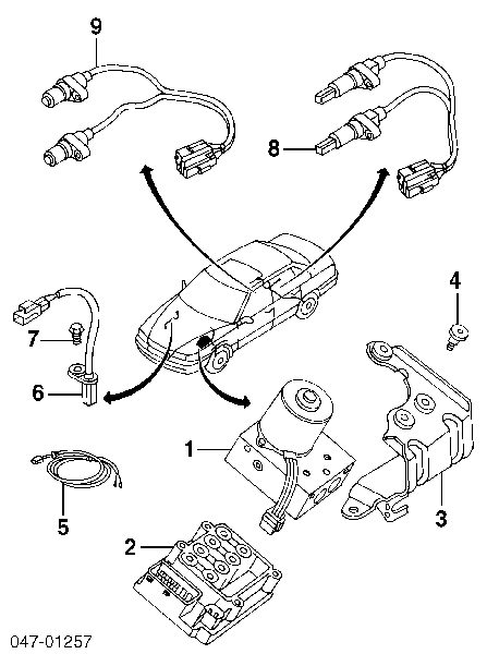 94964202 Volvo sensor abs delantero